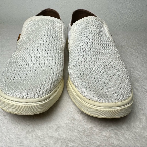Olukai Women's Pehuea Slip-On Shoes Mesh Breathable White/Cream Sneakers Size 8 - Picture 4 of 15
